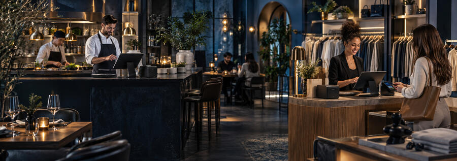 Seamless commerce from restaurant to boutique